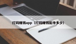 打码赚钱app（打码赚钱能挣多少）